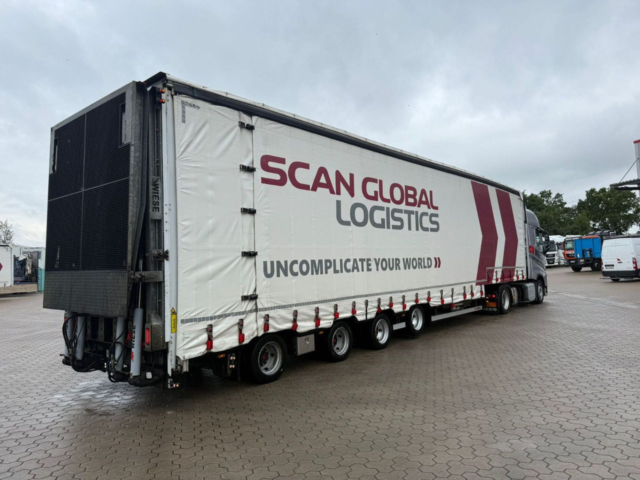 Wiese 4-Achs Mega Gabelstaplertransporter Rampe - Low loader semi-trailer: picture 2 Wiese 4-Achs Mega Gabelstaplertransporter Rampe - Low loader semi-trailer: picture 2
