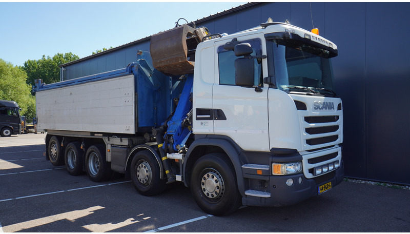 Crane truck Scania G 490 10X4 CABLE SYSTEM TRUCK WITH PALFINGER Q180Z95TR CRANE: picture 12