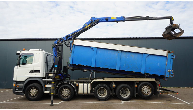 Crane truck Scania G 490 10X4 CABLE SYSTEM TRUCK WITH PALFINGER Q180Z95TR CRANE: picture 1