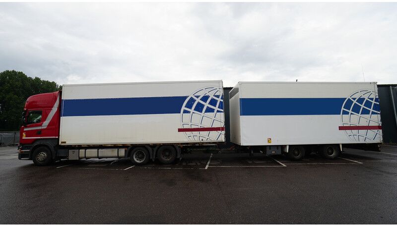 Scania R 400 6x2 closed box in combo with trailer - Box truck: picture 1 Scania R 400 6x2 closed box in combo with trailer - Box truck: picture 1