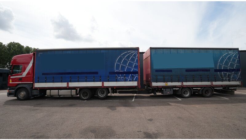 Scania R 400 6x2 curtainside in combo with Burg trailer - Curtainsider truck: picture 1 Scania R 400 6x2 curtainside in combo with Burg trailer - Curtainsider truck: picture 1
