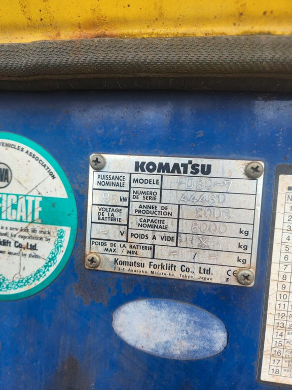 Diesel forklift Komatsu FD80-7: picture 10