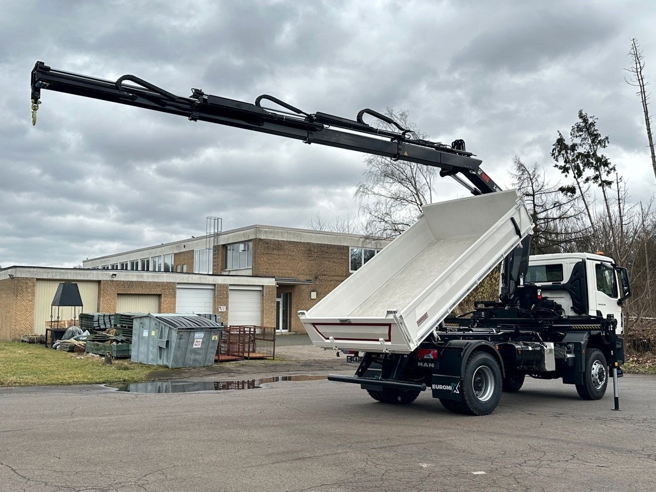 Tipper, Crane truck MAN TGM 18.320 4x4 Euro6e Hiab X-HiDuo 138DS-3: picture 10