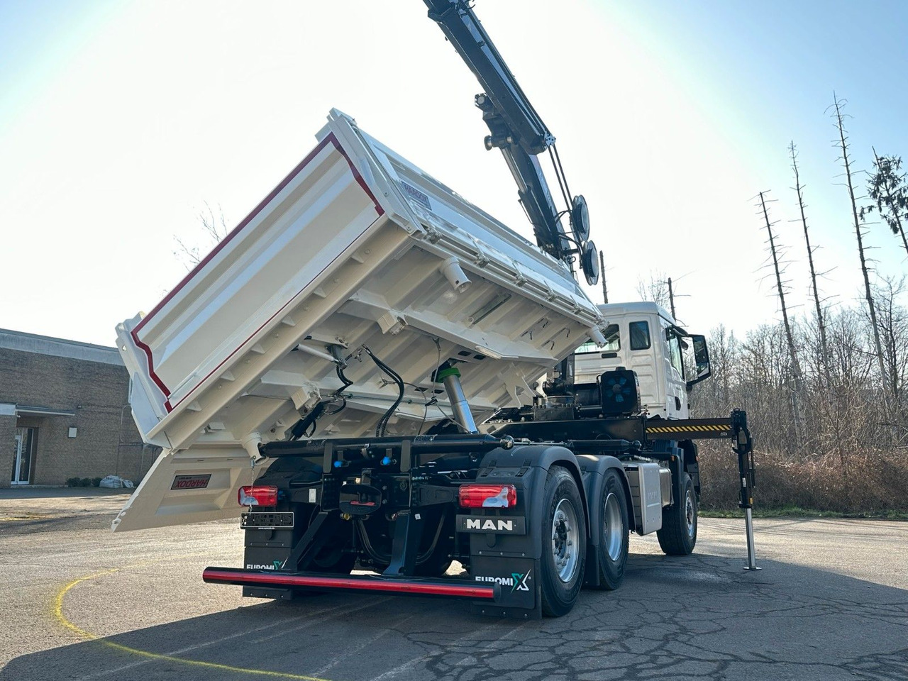 Tipper, Crane truck MAN TGS 28.440 6x4-4/3-Seiten- Kipper / Hiab 228-6: picture 20