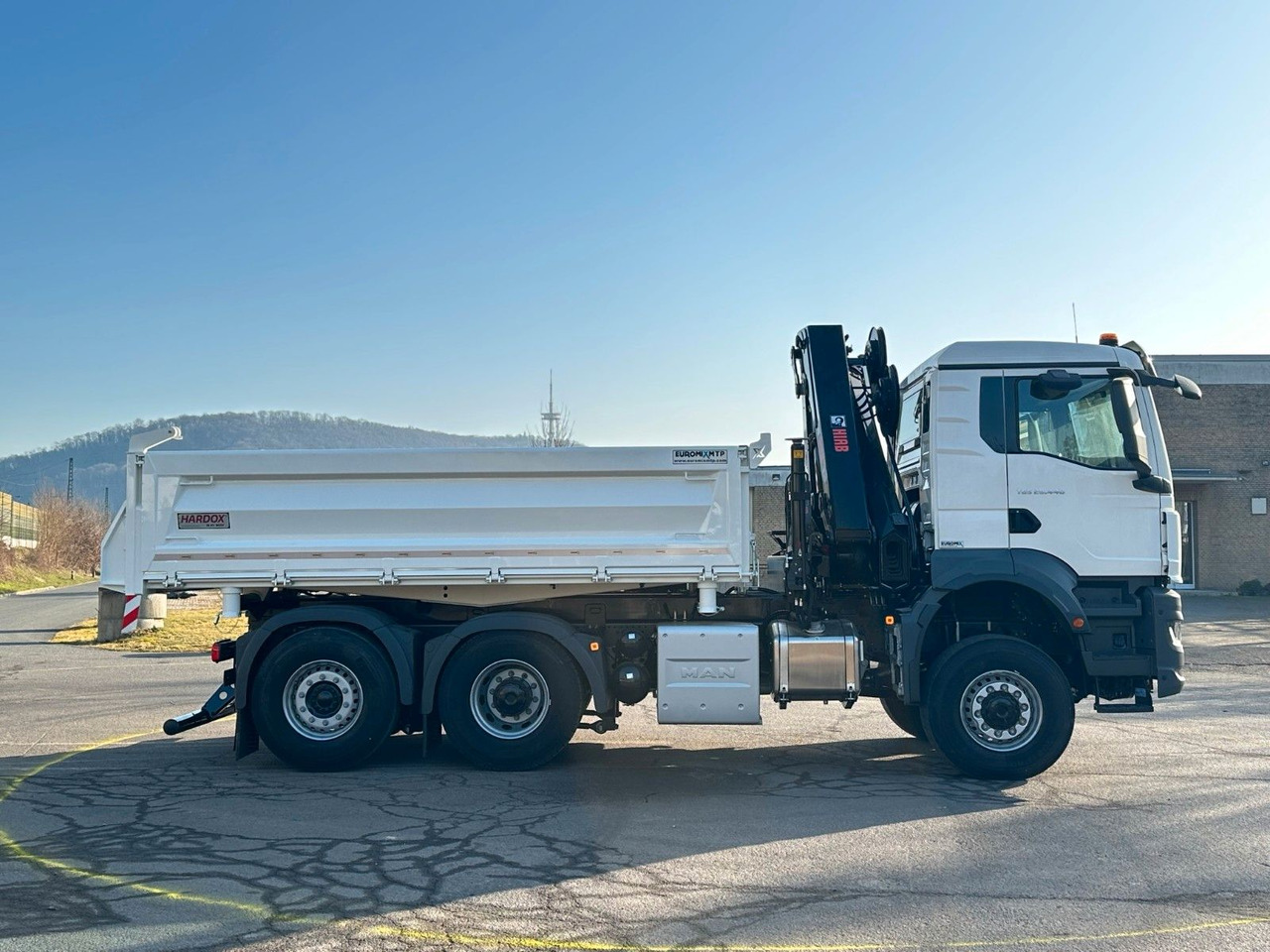 Tipper, Crane truck MAN TGS 28.440 6x4-4/3-Seiten- Kipper / Hiab 228-6: picture 8