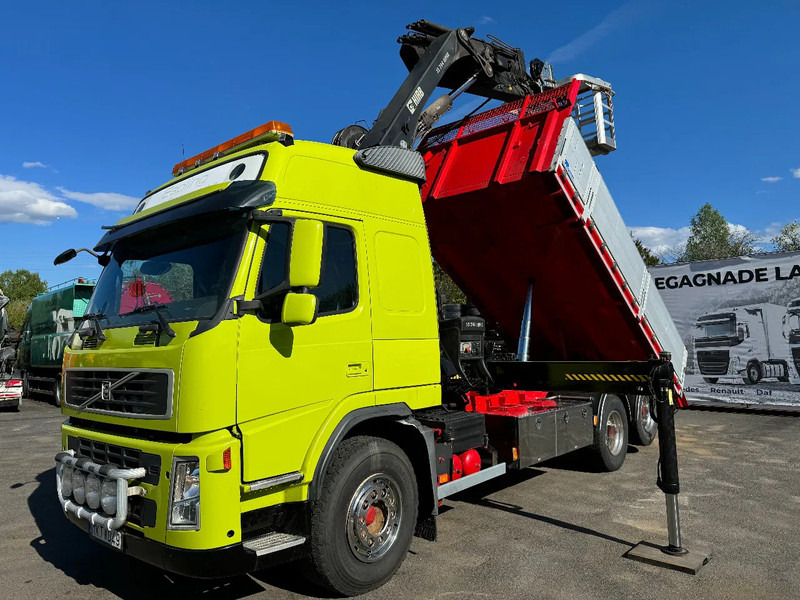 Volvo FM 6x2, Tipper + Crane and Skylift, 2009 - Tipper, Crane truck: picture 3 Volvo FM 6x2, Tipper + Crane and Skylift, 2009 - Tipper, Crane truck: picture 3