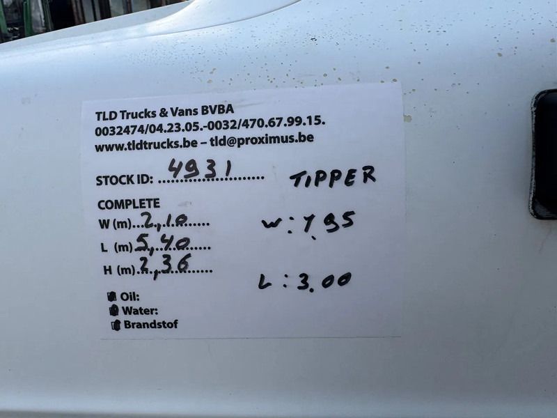Tipper van Ford Transit **KIPPER-BENNE**: picture 9 Tipper van Ford Transit **KIPPER-BENNE**: picture 9