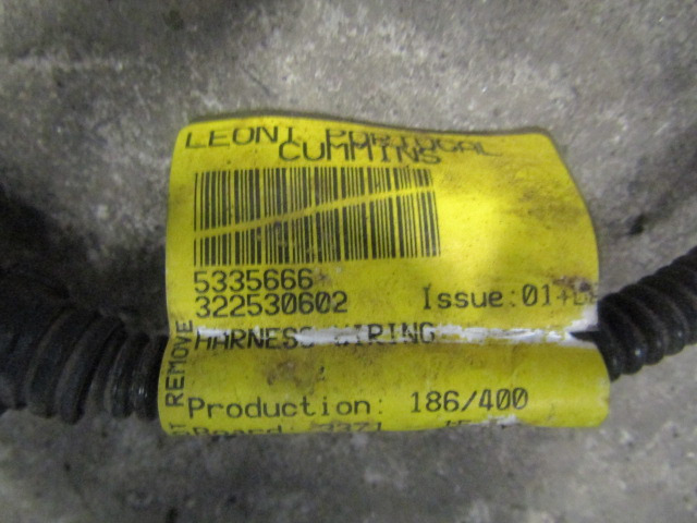 DAF LF 220 EURO 6 ENGINE/ECU HARNESS P/NO 5335666/322530602 - Engine and parts for Truck: picture 3 DAF LF 220 EURO 6 ENGINE/ECU HARNESS P/NO 5335666/322530602 - Engine and parts for Truck: picture 3