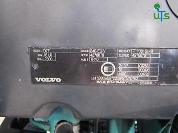 VOLVO FE 240 EURO 5 ENGINE TYPE D7F - Engine for Truck: picture 3 VOLVO FE 240 EURO 5 ENGINE TYPE D7F - Engine for Truck: picture 3