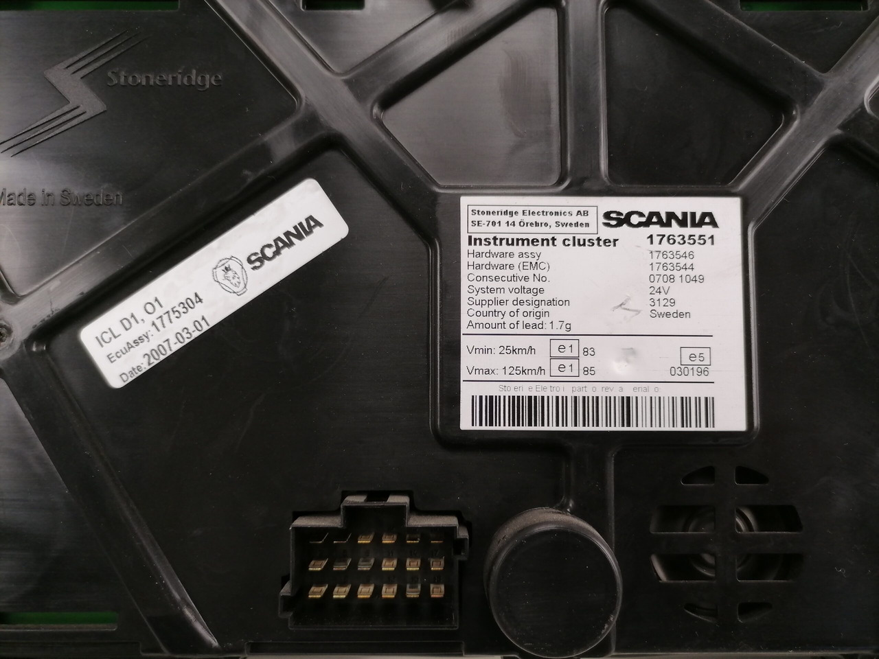 Scania Dashboard 1763551 - Dashboard for Truck: picture 3 Scania Dashboard 1763551 - Dashboard for Truck: picture 3