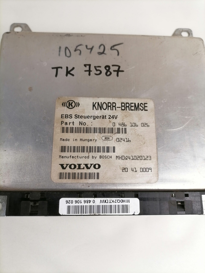 Volvo EBS control unit 20410009 - ECU for Truck: picture 3 Volvo EBS control unit 20410009 - ECU for Truck: picture 3