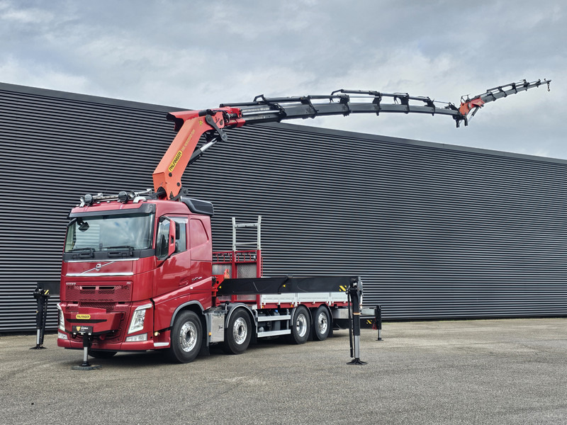 Dropside/ Flatbed truck, Crane truck Volvo FH 540 8x2/6 / PALFINGER 65 t/m CRANE + JIB: picture 1