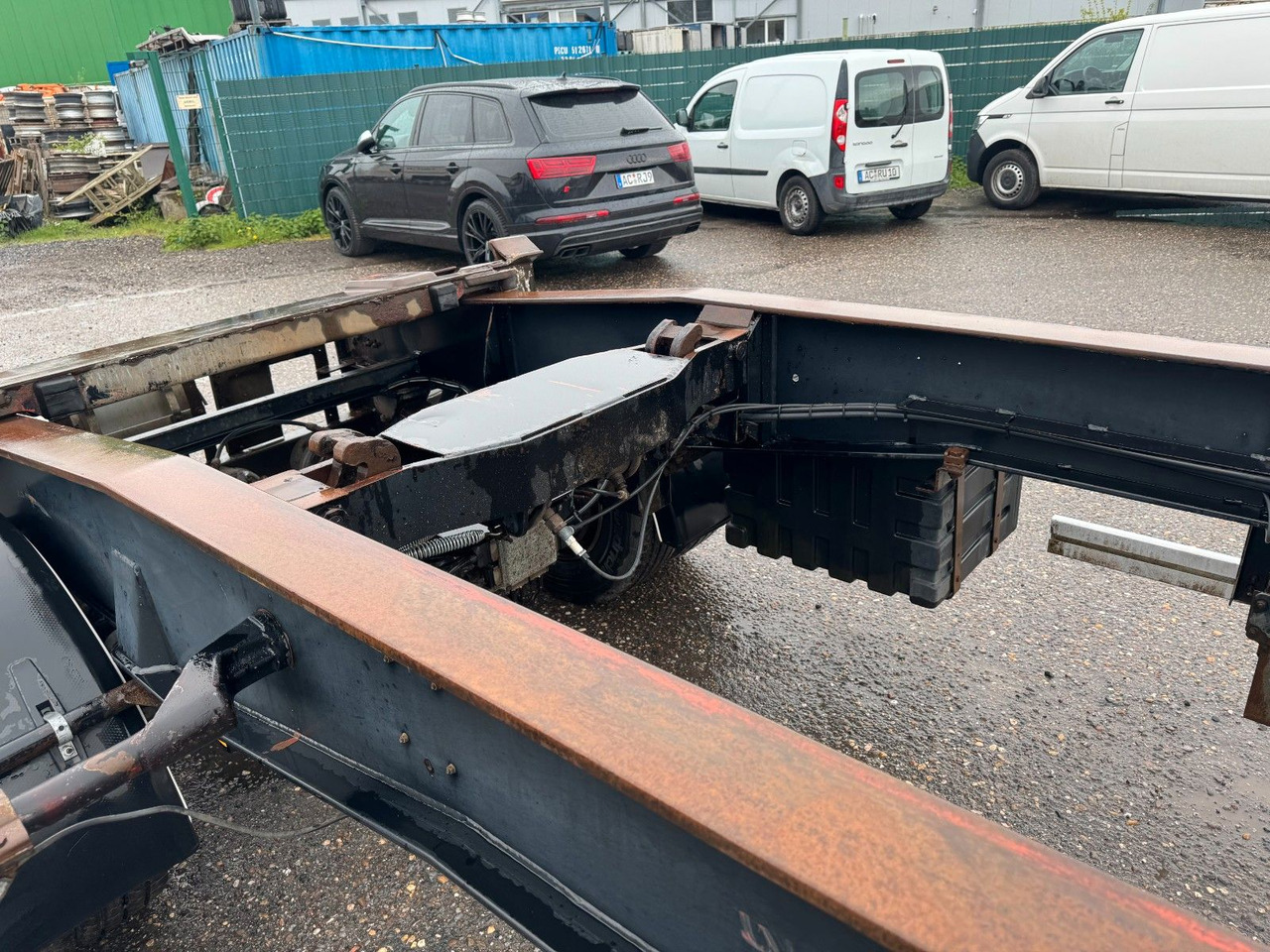 Roll-off/ Skip trailer Hüffermann 2 Achs Abrollanhänger mit Schlitten: picture 10