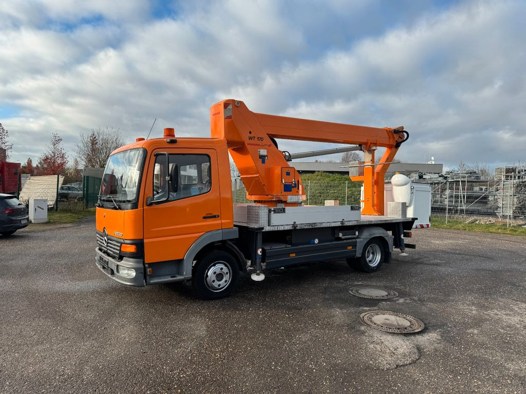 Truck mounted aerial platform, Van Mercedes-Benz 815 4x2 Hubarbeitsbühne Wumag  170 high 17 m: picture 14