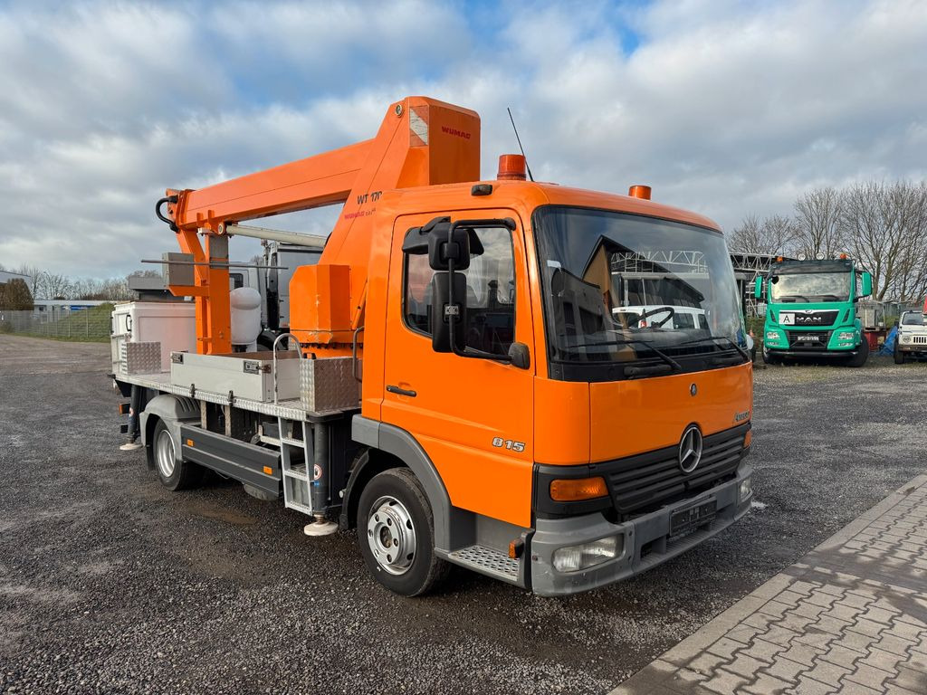 Truck mounted aerial platform, Van Mercedes-Benz 815 4x2 Hubarbeitsbühne Wumag  170 high 17 m: picture 12
