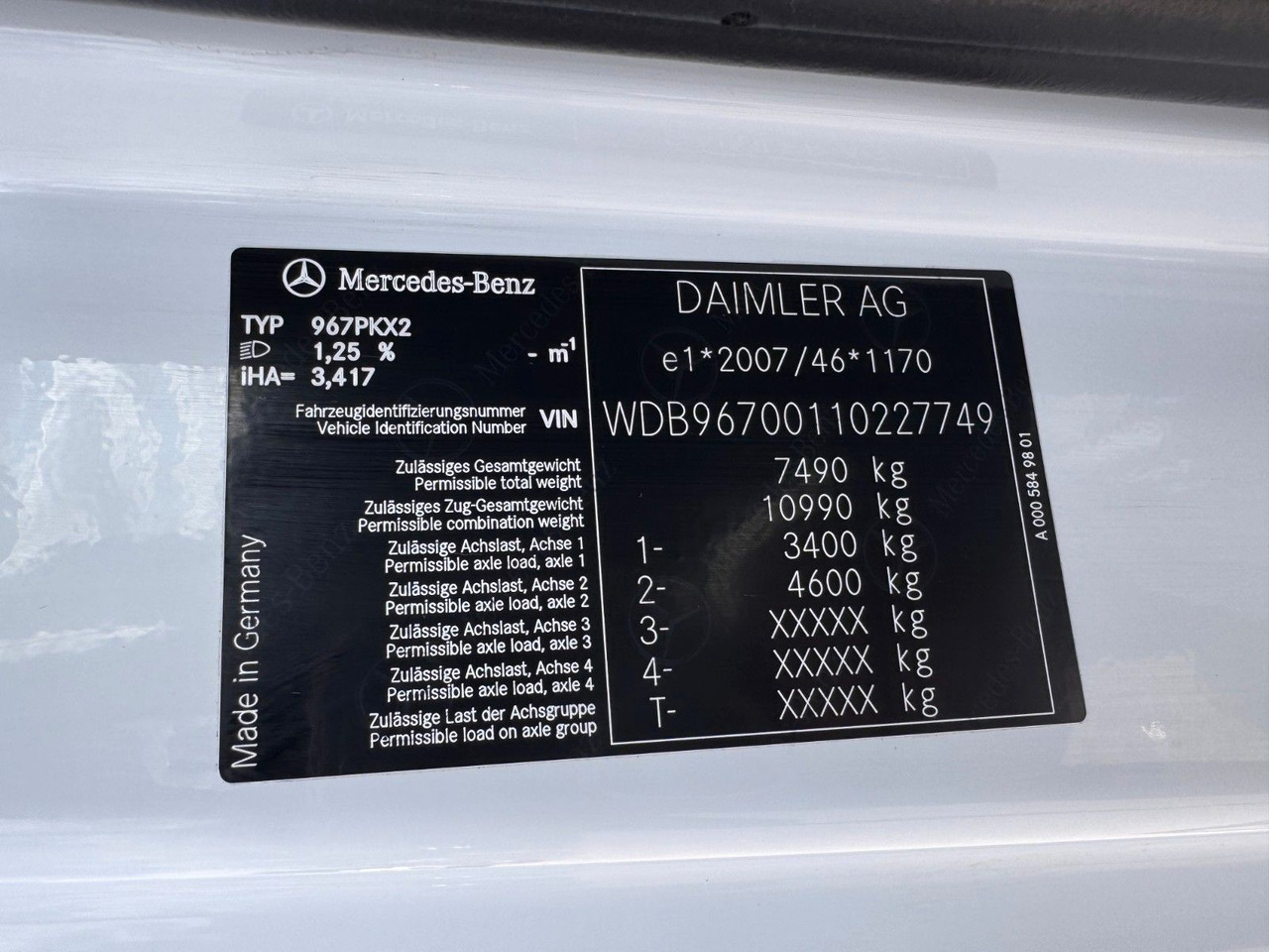 Mercedes-Benz 816 4X2 mit neuem Hyva Abroller Funk - Hook lift truck: picture 3 Mercedes-Benz 816 4X2 mit neuem Hyva Abroller Funk - Hook lift truck: picture 3