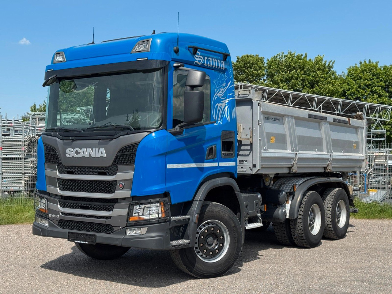 Scania G450 Meiller 3S. Kipper mit Bordmatik Top Zust. - Tipper: picture 4 Scania G450 Meiller 3S. Kipper mit Bordmatik Top Zust. - Tipper: picture 4