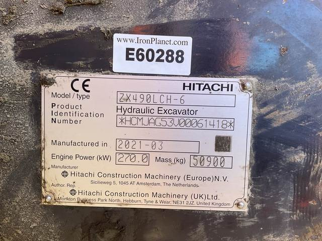 Hitachi ZX490LCH-6 - Crawler excavator: picture 5 Hitachi ZX490LCH-6 - Crawler excavator: picture 5
