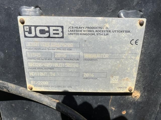 JCB HD110WTT4 - Wheel excavator: picture 5 JCB HD110WTT4 - Wheel excavator: picture 5