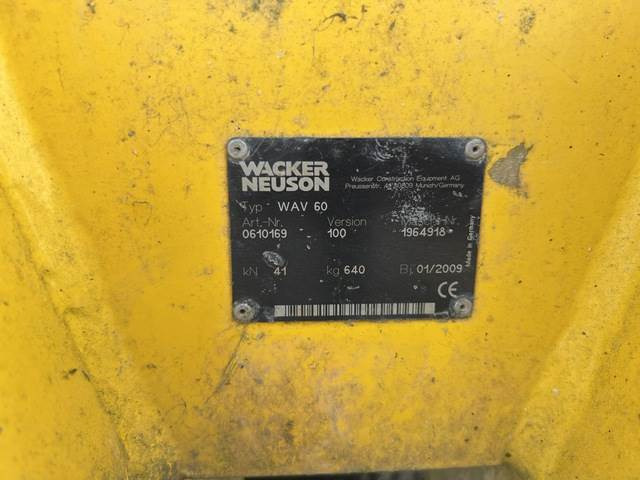 Wacker Neuson WAV60 - Vibratory plate, Attachment: picture 5 Wacker Neuson WAV60 - Vibratory plate, Attachment: picture 5