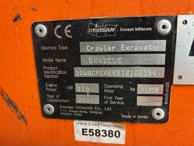Doosan DX420LC - Crawler excavator: picture 5 Doosan DX420LC - Crawler excavator: picture 5