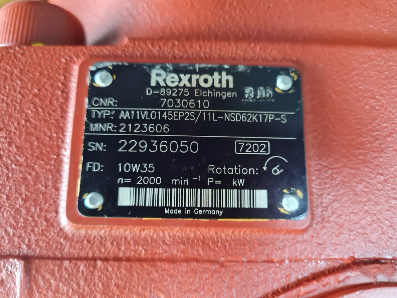 REXROTH A11VLO145EP2S/11L-NSD62K17P-S - Hydraulic pump: picture 4 REXROTH A11VLO145EP2S/11L-NSD62K17P-S - Hydraulic pump: picture 4