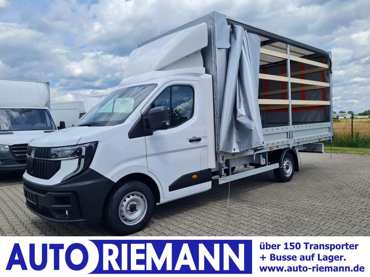 Renault Master 35 Pritsche Schiebe Plane dCi 170 10 Pal. - Curtain side van: picture 1 Renault Master 35 Pritsche Schiebe Plane dCi 170 10 Pal. - Curtain side van: picture 1