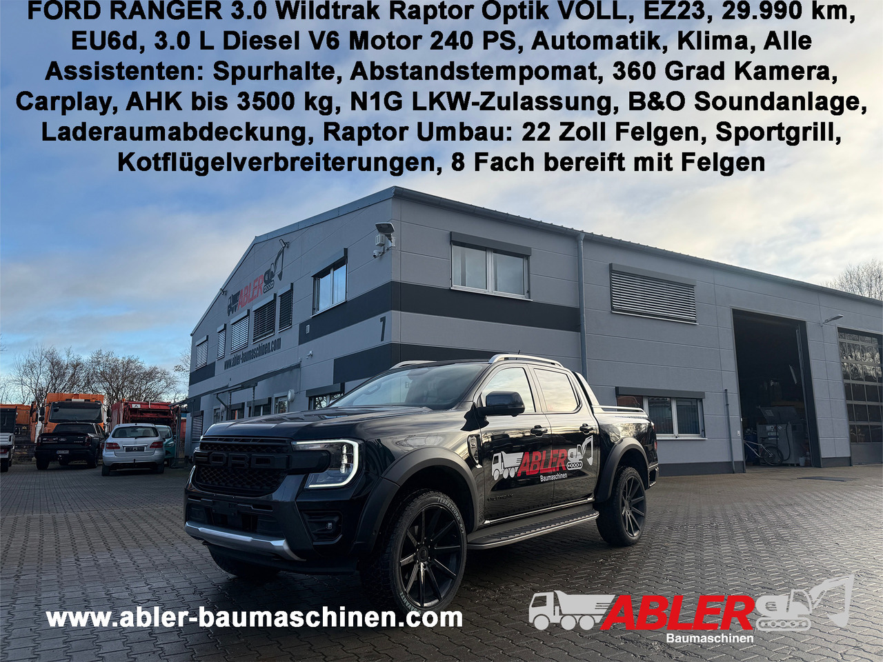 Ford Ranger Wildtrak 3.0 V6 Raptor Optik VOLL - Car: picture 1 Ford Ranger Wildtrak 3.0 V6 Raptor Optik VOLL - Car: picture 1