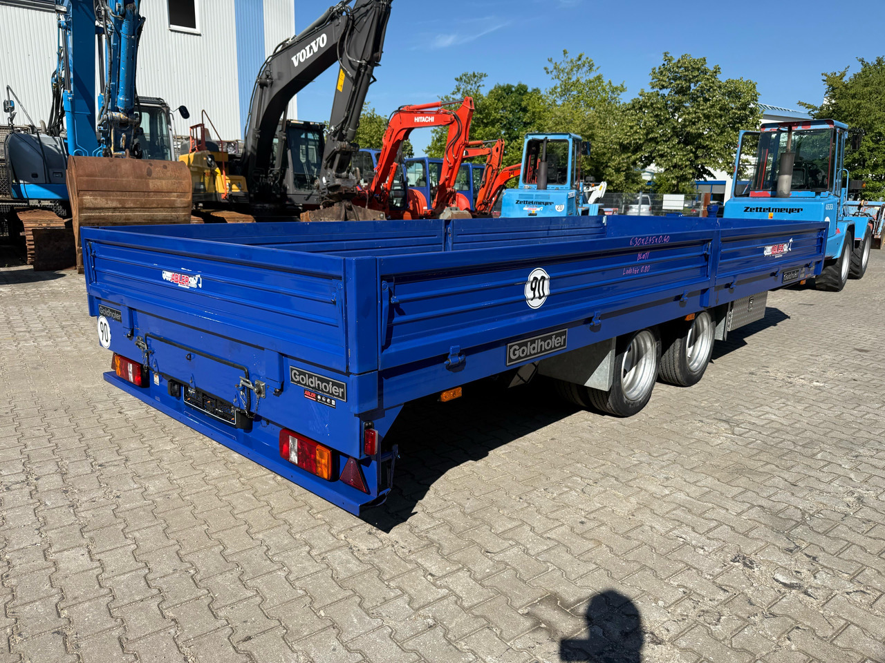 Goldhofer TTP2-7,7/80 Tieflader Tandem mit Rampen TOP - Dropside/ Flatbed trailer: picture 5 Goldhofer TTP2-7,7/80 Tieflader Tandem mit Rampen TOP - Dropside/ Flatbed trailer: picture 5