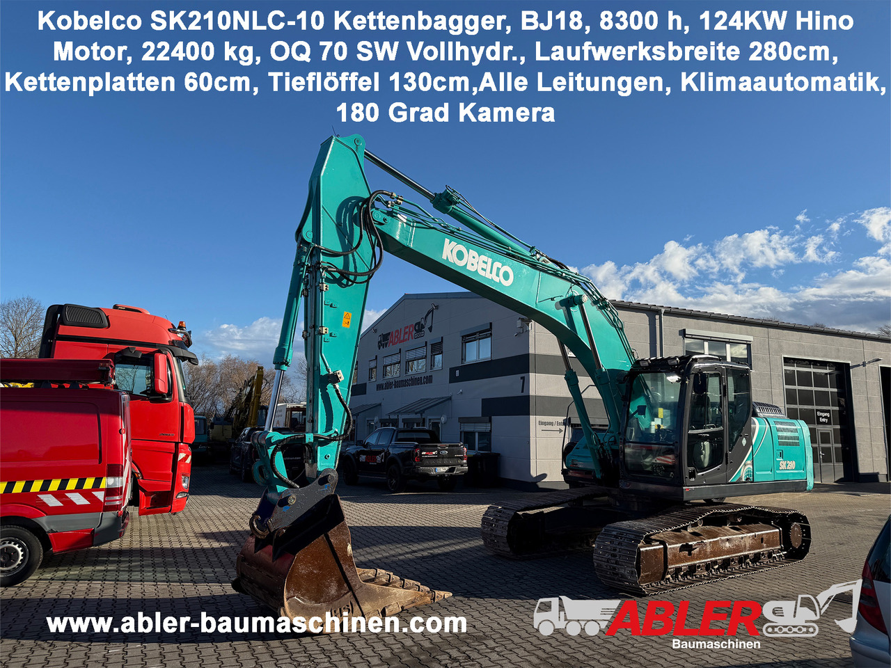 Kobelco SK210 NLC-10 Kettenbagger Oilquick Klima - Crawler excavator: picture 1 Kobelco SK210 NLC-10 Kettenbagger Oilquick Klima - Crawler excavator: picture 1