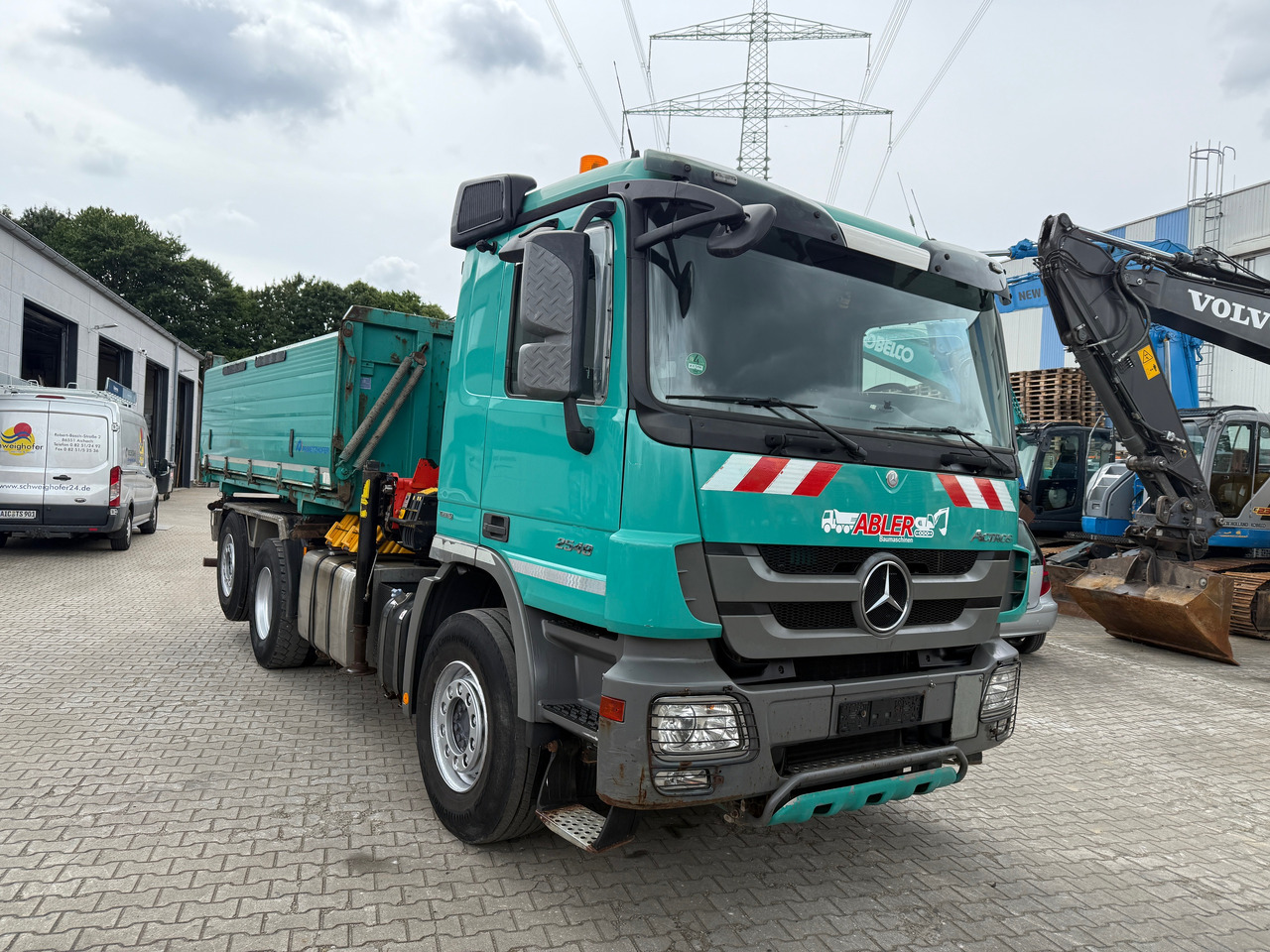 Mercedes-Benz 2548 Actros Kipper Kran Palfinger Bordmatic - Tipper, Crane truck: picture 4 Mercedes-Benz 2548 Actros Kipper Kran Palfinger Bordmatic - Tipper, Crane truck: picture 4
