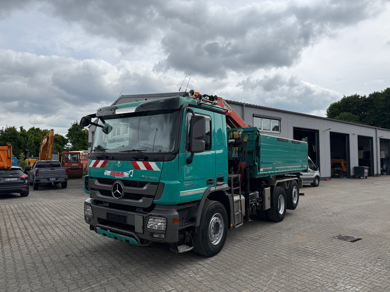 Mercedes-Benz 2548 Actros Kipper Kran Palfinger Bordmatic - Tipper, Crane truck: picture 3 Mercedes-Benz 2548 Actros Kipper Kran Palfinger Bordmatic - Tipper, Crane truck: picture 3