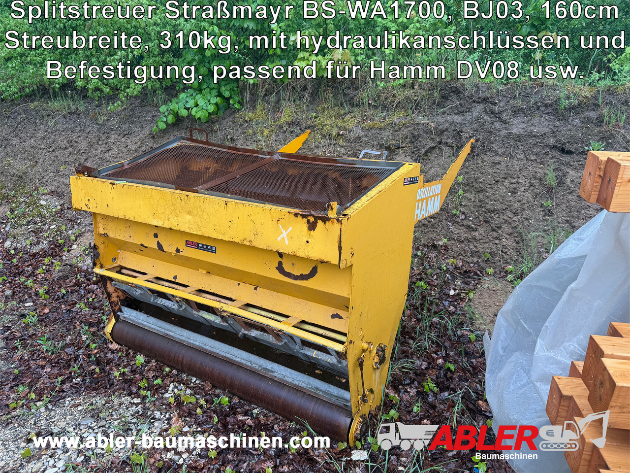 Splitstreuer 160 cm Straßmayr BS-WA 1700 Hamm DV8 - Sand/ Salt spreader: picture 1 Splitstreuer 160 cm Straßmayr BS-WA 1700 Hamm DV8 - Sand/ Salt spreader: picture 1