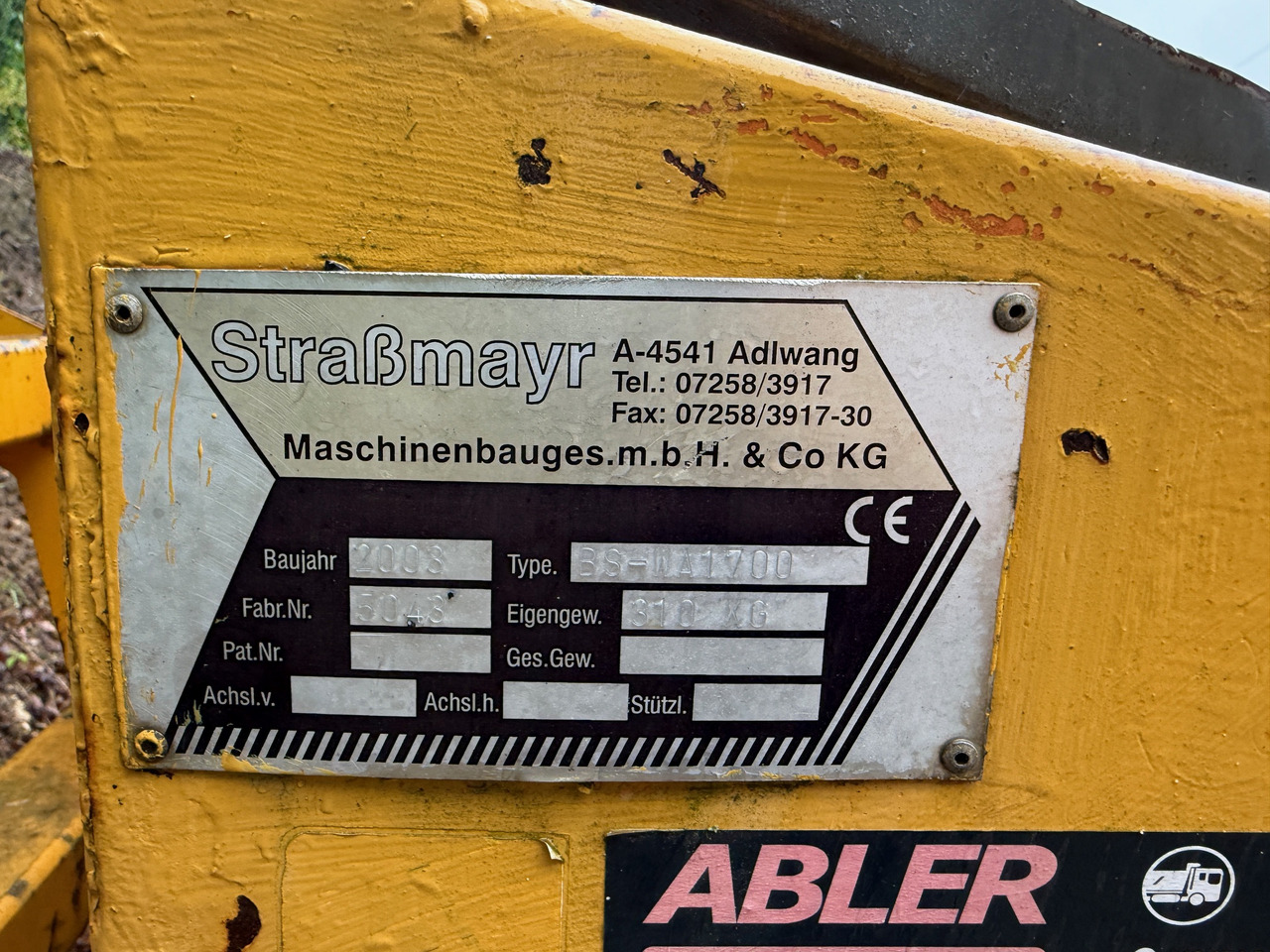 Splitstreuer 160 cm Straßmayr BS-WA 1700 Hamm DV8 - Sand/ Salt spreader: picture 5 Splitstreuer 160 cm Straßmayr BS-WA 1700 Hamm DV8 - Sand/ Salt spreader: picture 5