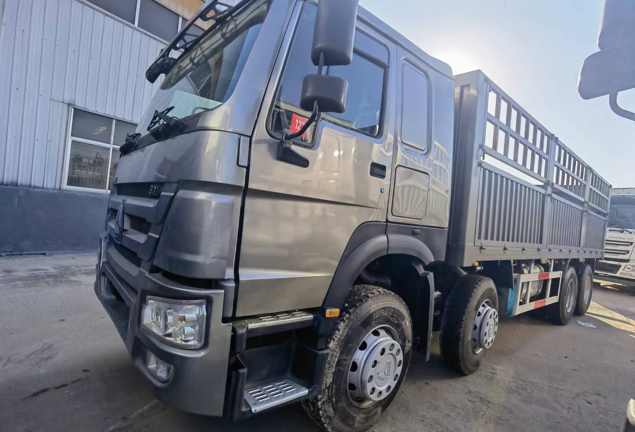 Dropside/ Flatbed truck Sinotruk HOWO 371 8*4 Fence truck: picture 7