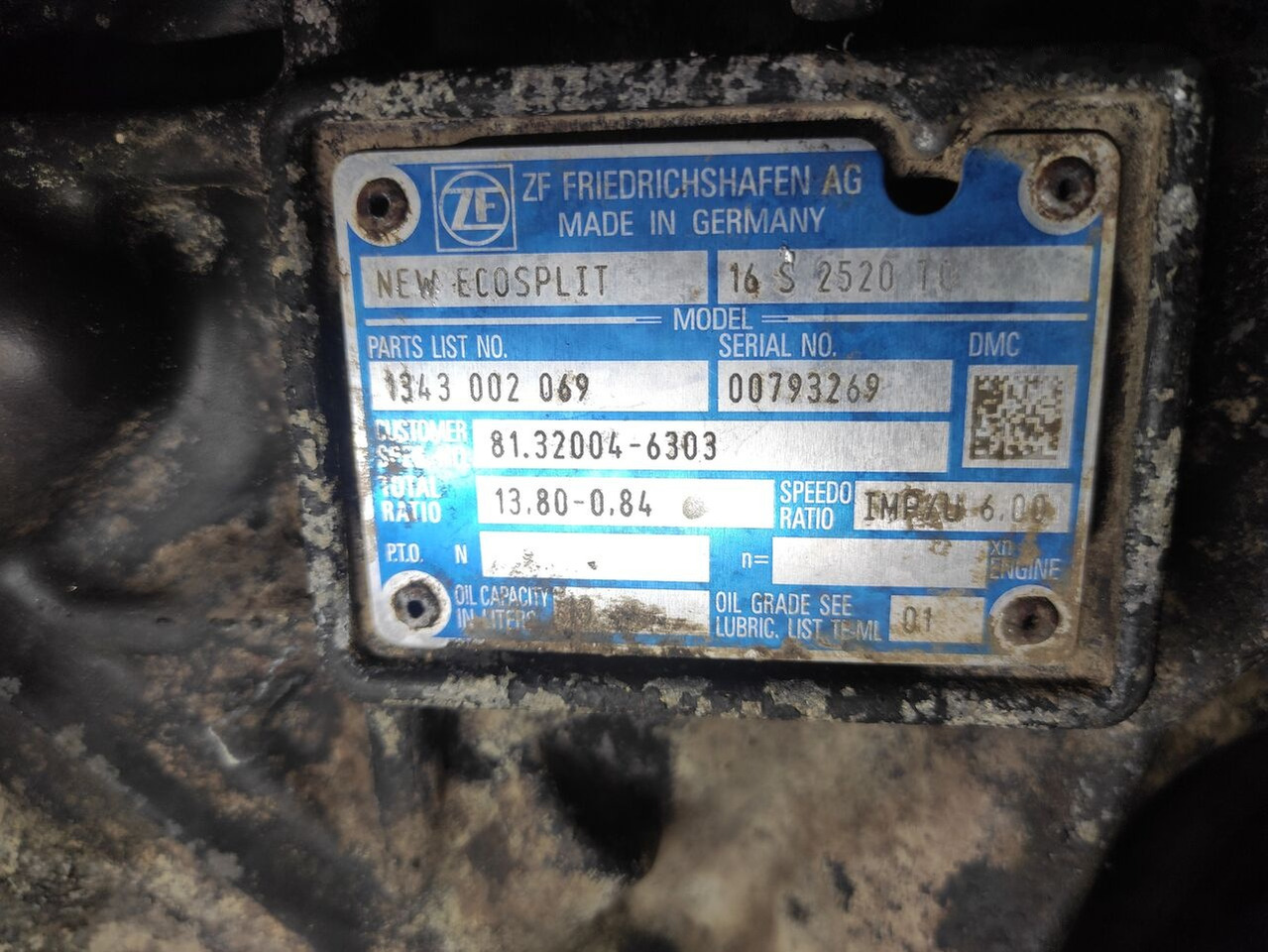 MAN ZF 16S2520TO MAN TGA, TGX, TGS truck - Gearbox for Truck: picture 2 MAN ZF 16S2520TO MAN TGA, TGX, TGS truck - Gearbox for Truck: picture 2