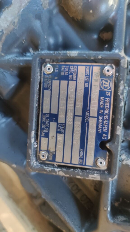 ZF 16s2221 MAN TGA, TGX truck - Gearbox for Truck: picture 4 ZF 16s2221 MAN TGA, TGX truck - Gearbox for Truck: picture 4