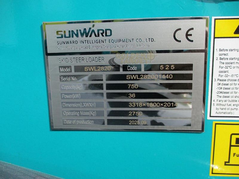 New Loader Sunward SWL 2820 Skid Steer Loader: picture 13 New Loader Sunward SWL 2820 Skid Steer Loader: picture 13