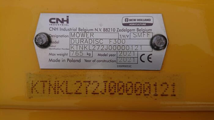 New Holland DuraDisc F 300 - Mower: picture 5 New Holland DuraDisc F 300 - Mower: picture 5