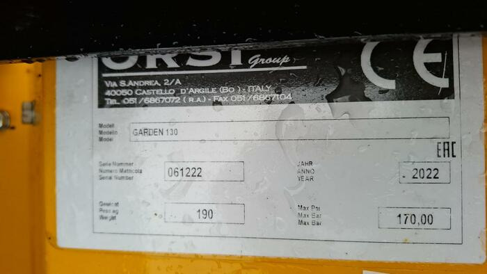 Orsi Garden 130 - Other machinery: picture 4 Orsi Garden 130 - Other machinery: picture 4