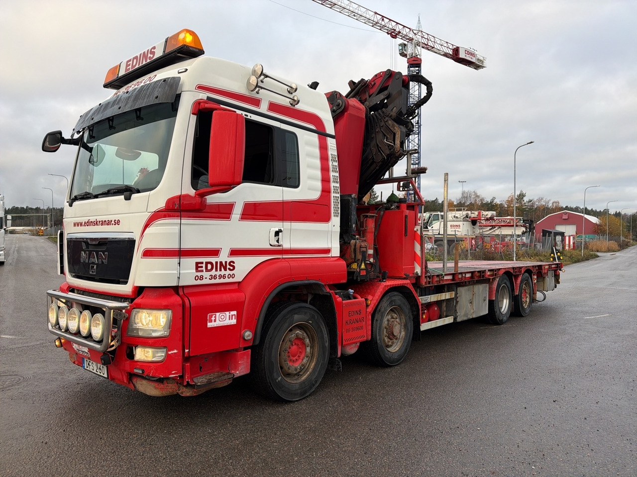 Bodbil MAN TGS 35.440 8X4H-6 BL -2011 | HMF 4720 med jib - Dropside/ Flatbed truck, Crane truck: picture 1 Bodbil MAN TGS 35.440 8X4H-6 BL -2011 | HMF 4720 med jib - Dropside/ Flatbed truck, Crane truck: picture 1