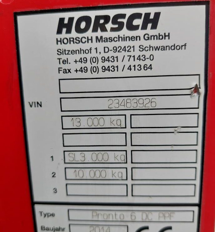 Leasing of Horsch Pronto 6 DC PPF Horsch Pronto 6 DC PPF: picture 15