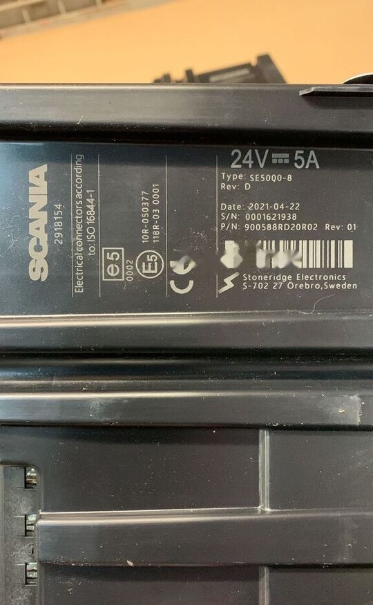Scania NOWY 24V 5A 2918154 TYPE: SE5000-8 2918154 Scania truck - Tachograph for Truck: picture 3 Scania NOWY 24V 5A 2918154 TYPE: SE5000-8 2918154 Scania truck - Tachograph for Truck: picture 3