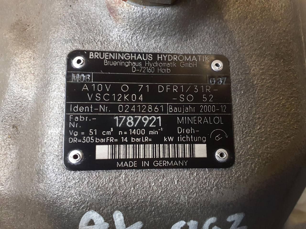 Hydraulic pump for Crane Brueninghaus hydr piston pump: picture 6 Hydraulic pump for Crane Brueninghaus hydr piston pump: picture 6