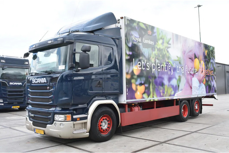 Scania R450 HL 6x2 + THERMO KING TS-300 - RETARDER - WHEELBASE: 510 CM - AIRCO - - Refrigerator truck: picture 2 Scania R450 HL 6x2 + THERMO KING TS-300 - RETARDER - WHEELBASE: 510 CM - AIRCO - - Refrigerator truck: picture 2