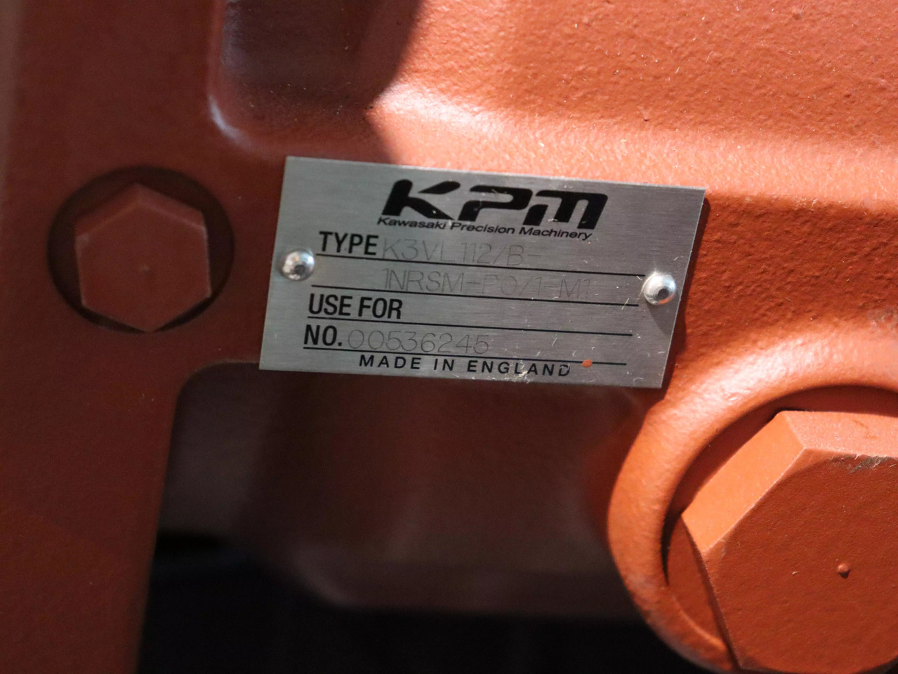 KAWASAKI K3VL112 B 1NR5M-P0 1-M1 - Hydraulic pump for Construction machinery: picture 3 KAWASAKI K3VL112 B 1NR5M-P0 1-M1 - Hydraulic pump for Construction machinery: picture 3