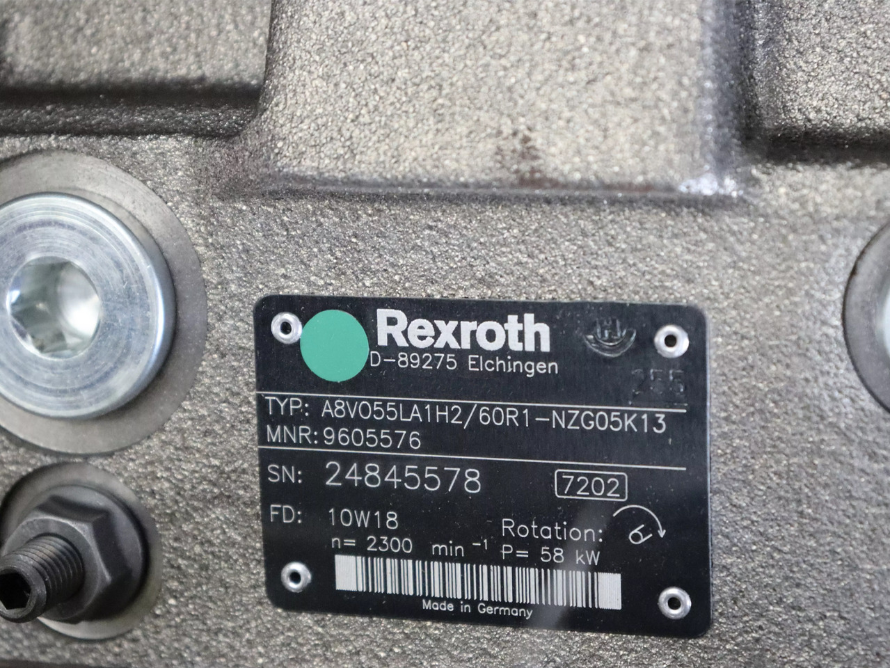 REXROTH A8VO55LA1H2/60R1-NZG05K13 - Hydraulic pump for Material handling equipment: picture 4 REXROTH A8VO55LA1H2/60R1-NZG05K13 - Hydraulic pump for Material handling equipment: picture 4