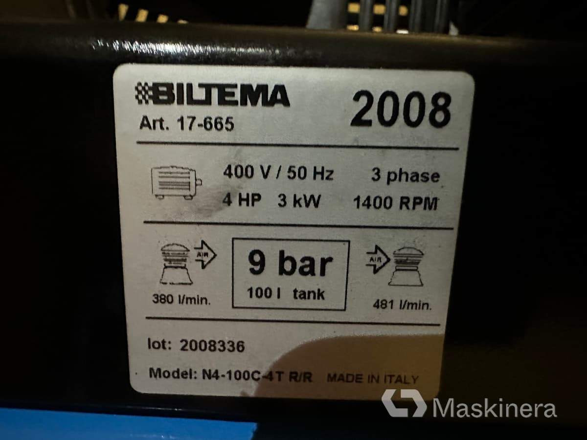 Kompressor Biltema LT100, oanvänd - Air compressor: picture 5 Kompressor Biltema LT100, oanvänd - Air compressor: picture 5