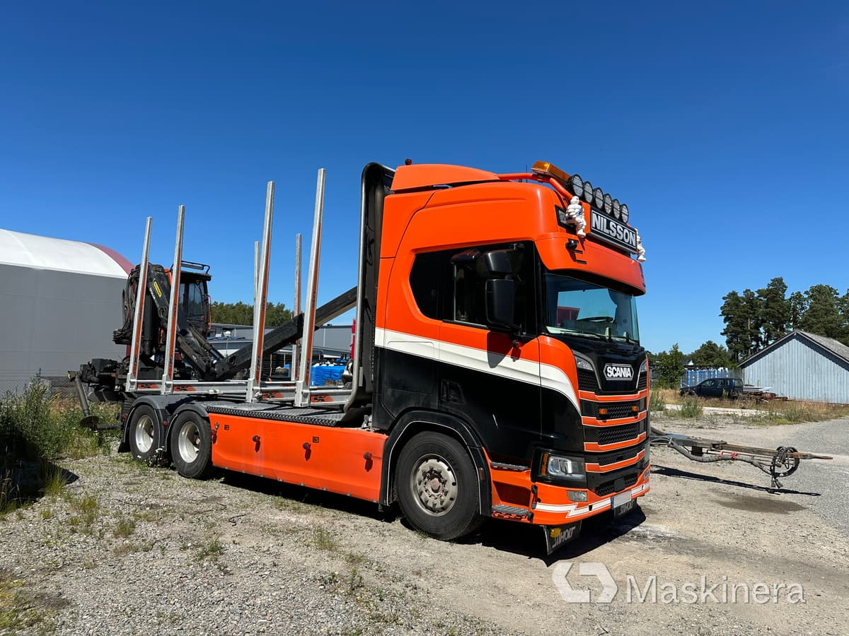 Timber truck Timmerbil Scania R650B 6X4 NB: picture 1
