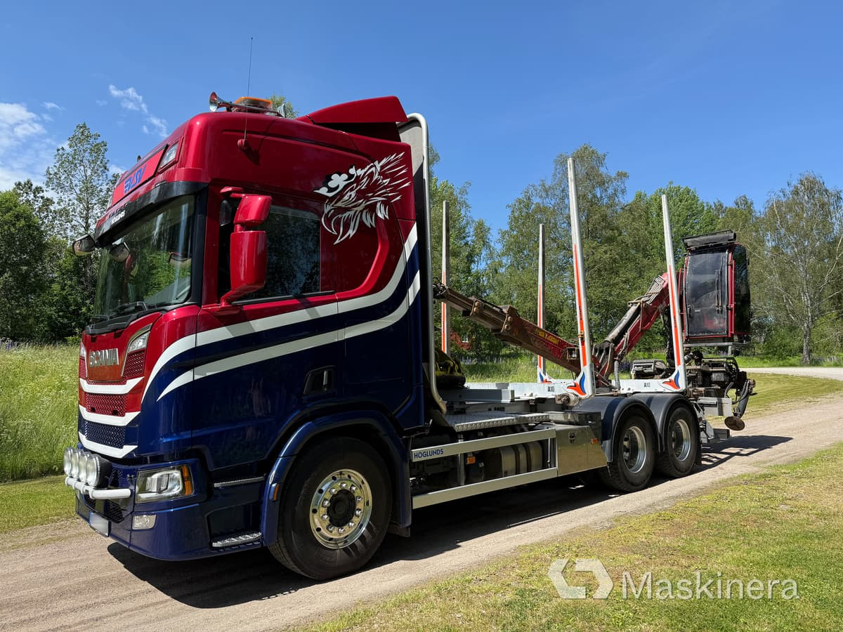 Timmerbil Scania R650B 6x4 NB med kran - Timber truck, Crane truck: picture 1 Timmerbil Scania R650B 6x4 NB med kran - Timber truck, Crane truck: picture 1